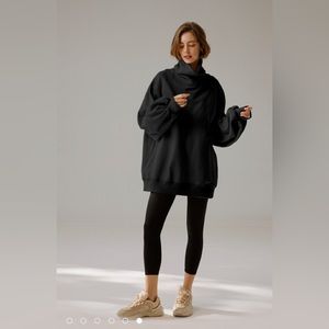 Nap Loungewear Boxy Top Size Small Black New Without tags